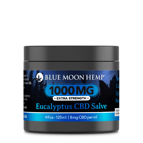 Blue Moon Hemp CBD Salve Eucalyptus 4oz 1000mg