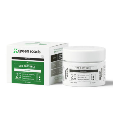Green Roads 750mg CBD Softgels/Capsules 30ct bottle Box-of-4 (Choose Type)