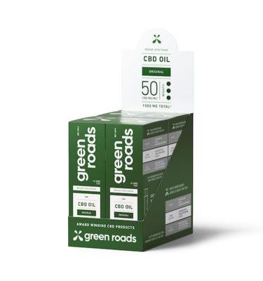Green Roads Broad Spectrum CBD Oil Tincture Box-of-4 (Choose Strength & Flavor)