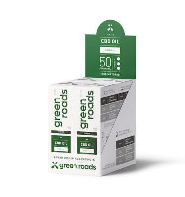 Green Roads Isolate CBD Oil Tincture Box-of-4 (Choose Strength)