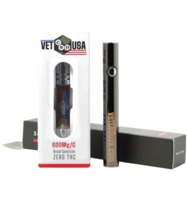 VET CBD USA Full-Gram Vape Pen Kit 600mg (Choose Flavor & Pen Color)