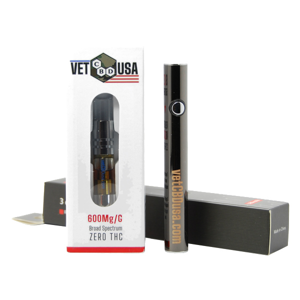 VET CBD USA Half-Gram Vape Pen Kit 300mg (Choose Flavor & Pen Color)