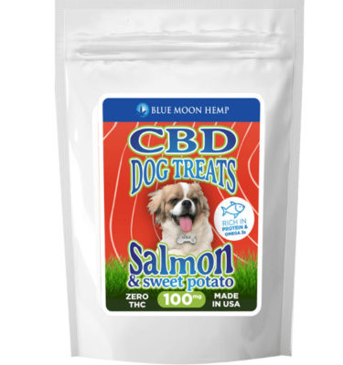 Blue Moon Hemp Salmon & Sweet Potato CBD Dog Treats