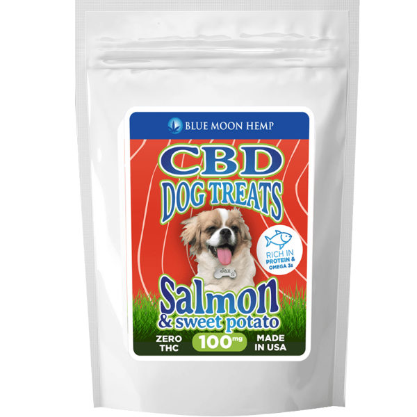 Blue Moon Hemp Salmon & Sweet Potato CBD Dog Treats