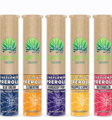 ERTH Hemp Terpene ENHANCED CBD PRE ROLLS - 1g (Choose Flavor)